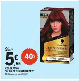 E.Leclerc COLORATION OLEO DE SHCWARZKOPF offre