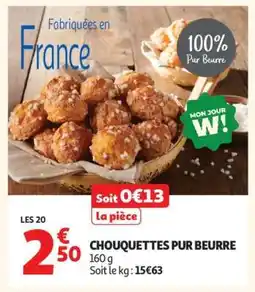 Auchan Chouquettes Pur Beurre offre