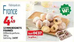 Auchan 12 MINI BEIGNETS FOURRÉS offre