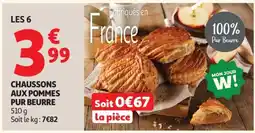 Auchan Chaussons Aux Pommes Pur Beurre offre