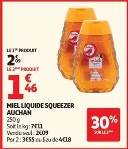 Auchan Miel Liquide Squeezer Auchan offre