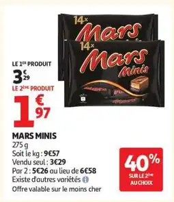 Auchan MARS MINIS offre