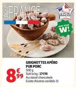Auchan GRIGNOTTES APÉRO PUR PORC offre