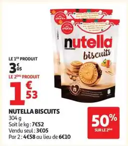 Auchan NUTELLA BISCUITS offre