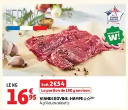 Auchan Viande Bovine : Hampe offre