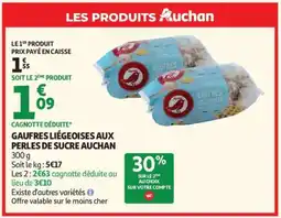 Auchan Gaufres Liegeoises Aux Perles De Sucre Auchan offre