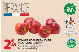 Auchan Pommes Bio Filière Auchan Cultivons Le Bon offre