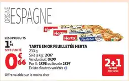 Auchan Tarte En Or Feuilletée Herta offre