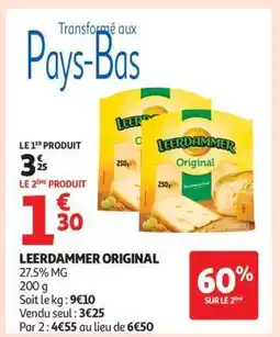 Auchan Leerdammer Original offre