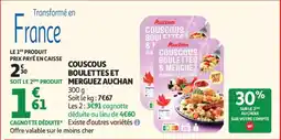 Auchan COUSCOUS BOULETTES ET MERGUEZ AUCHAN offre