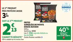 Auchan FRITES SURGELÉES DE PATATE DOUCE AUCHAN offre