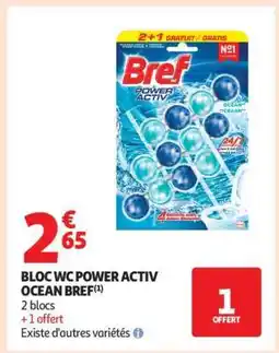 Auchan Bloc Wc Power Activ Ocean Bref offre