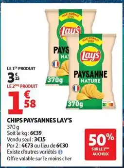 Auchan CHIPS PAYSANNES LAY'S offre