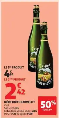 Auchan Bière Tripel Karmeliet offre