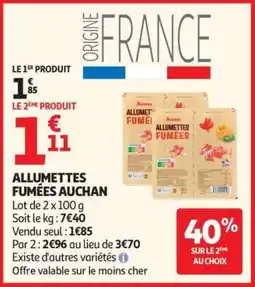 Auchan Allumettes Fumées Auchan offre