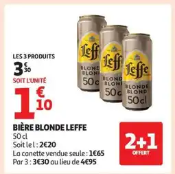 Auchan Bière Blonde Leffe offre
