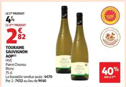 Auchan Touraine Sauvignon Aop offre