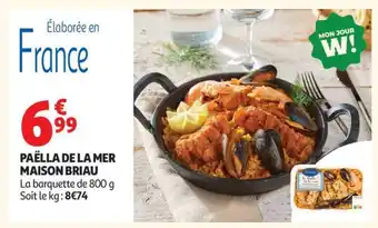 Auchan Paëlla de la mer MAISON BRIAU offre