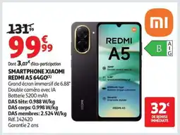 Auchan SMARTPHONE XIAOMI REDMI A5 64GO offre