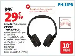 Auchan CASQUE TAH 4209 NOIR offre