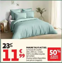Auchan PARURE TALYS ACTUEL offre