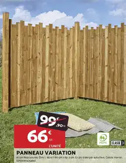 Bricomarché Panneau variation offre