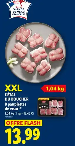 Lidl L'étal du boucher 8 paupiettes de veau offre