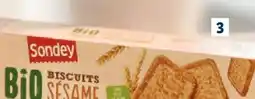 Lidl Sondey biscuits sésame bio offre