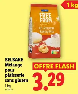Lidl Belbake mélange pour pâtisserie sans gluten offre