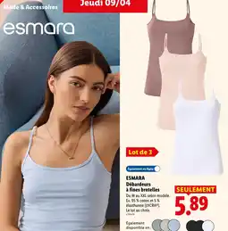 Lidl Esmara débardeurs à fines bretelles offre
