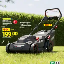 Lidl Parkside performance tondeuse à gazon électrique offre