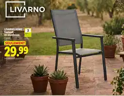 Lidl Livarno fauteuil en aluminium offre