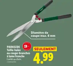Lidl Parkside taille-haies offre