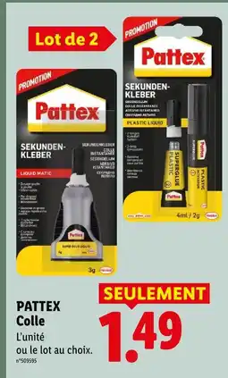 Lidl Pattex colle liquid matic offre