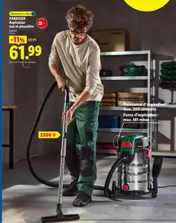 Lidl Parkside aspirateur eau et poussière offre