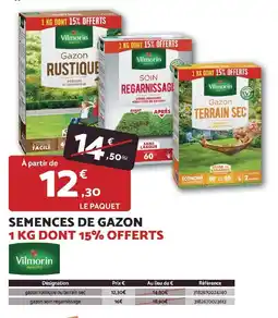 Bricomarché Semences de gazon vilmorin offre