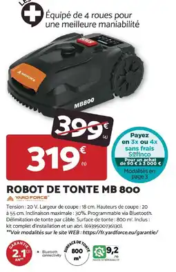 Bricomarché Robot de tonte mb 800 offre