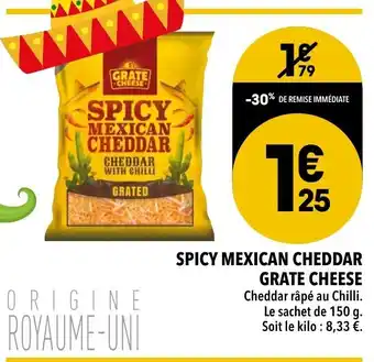 Supeco Spicy Mexican Cheddar Grate Cheese offre