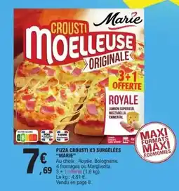E.Leclerc Marie - pizza crousti x3 surgelees offre
