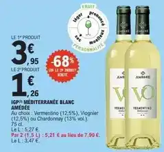 E.Leclerc Amedee - igp mediterranee blanc offre