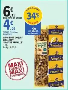 E.Leclerc E.leclerc - arachides coques grillées offre