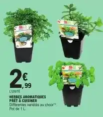 E.Leclerc Herbes aromatiques prêt à cuisiner offre