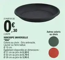 E.Leclerc Eda - soucoupe universelle offre