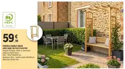 E.Leclerc Dim - pergola double ache avec bac en pin tv offre