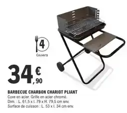 E.Leclerc Dim - barbecue charbon chariot pliant offre