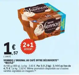 E.Leclerc Viennois l'original au café offre découverte nestlé offre