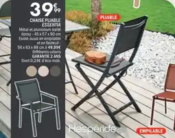 La Foir'Fouille Chaise pliable essentia offre