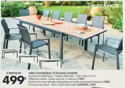 La Foir'Fouille Table extensible 10 places evasion offre