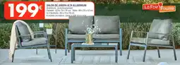 La Foir'Fouille Salon de jardin alta aluminium offre