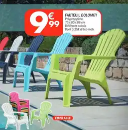 La Foir'Fouille Fauteuil dolomiti offre